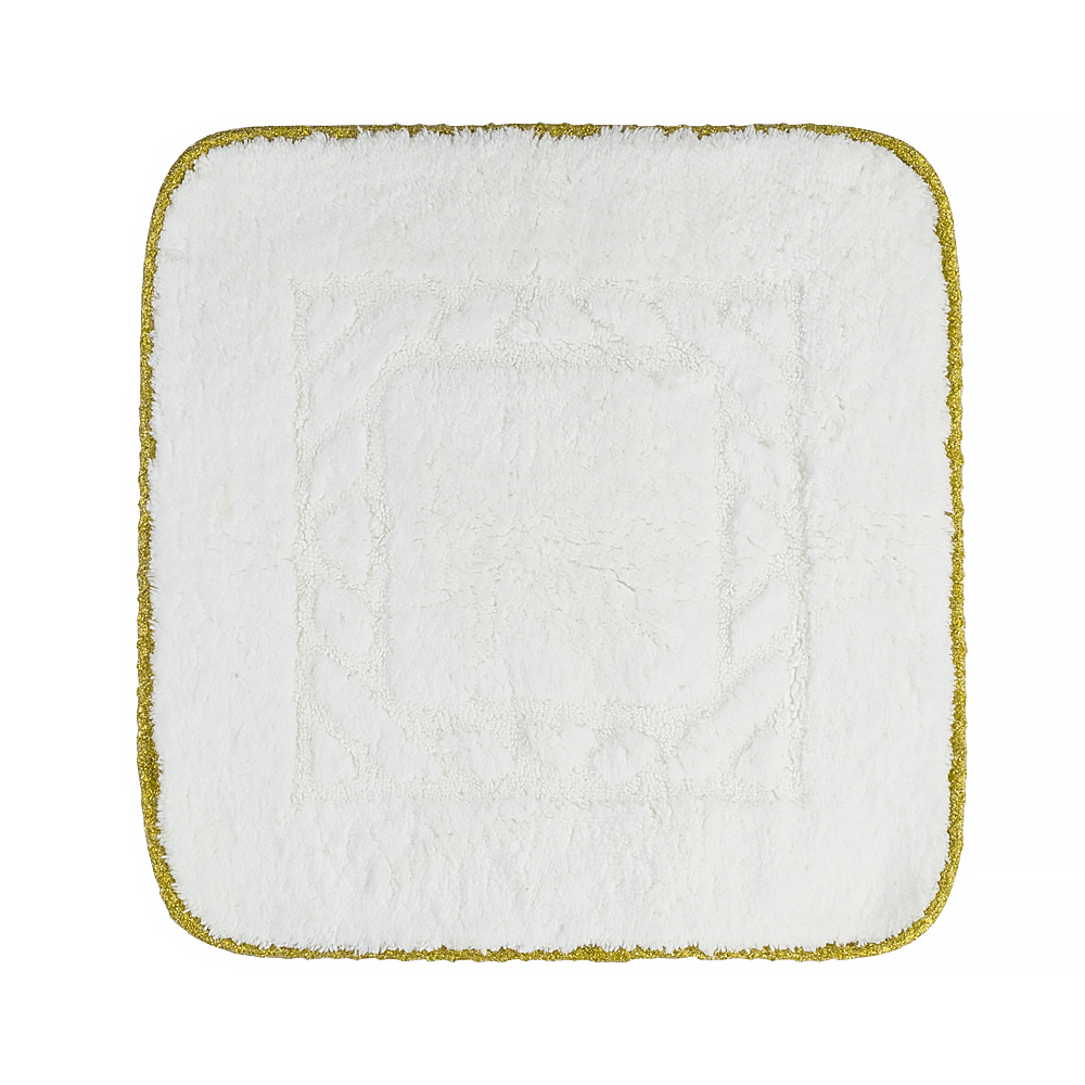 Коврик для ванной комнаты, 60X60 cm, узор #2, тесьма «золото»