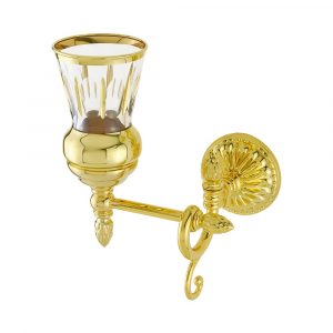 Parete di vetro, decorazione di cristallo oro / oro